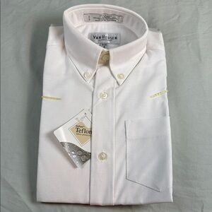 Long Sleeve Boys's Button Down Oxford Cloth Shirt Size 4